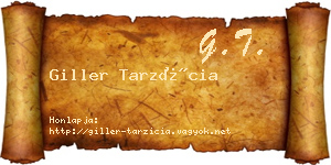 Giller Tarzícia névjegykártya